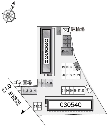 ★手数料０円★秋田市卸町２丁目　月極駐車場（LP）